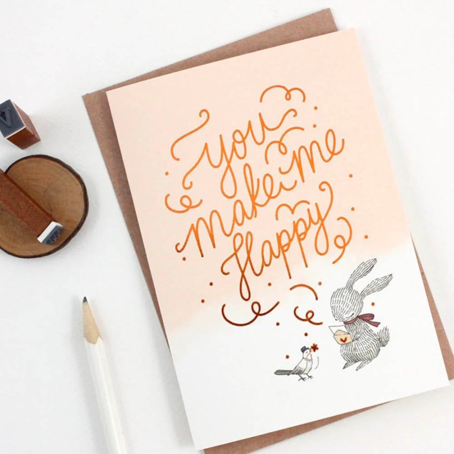 Cards Whimsy Whimsical | You Make Me Happy Card