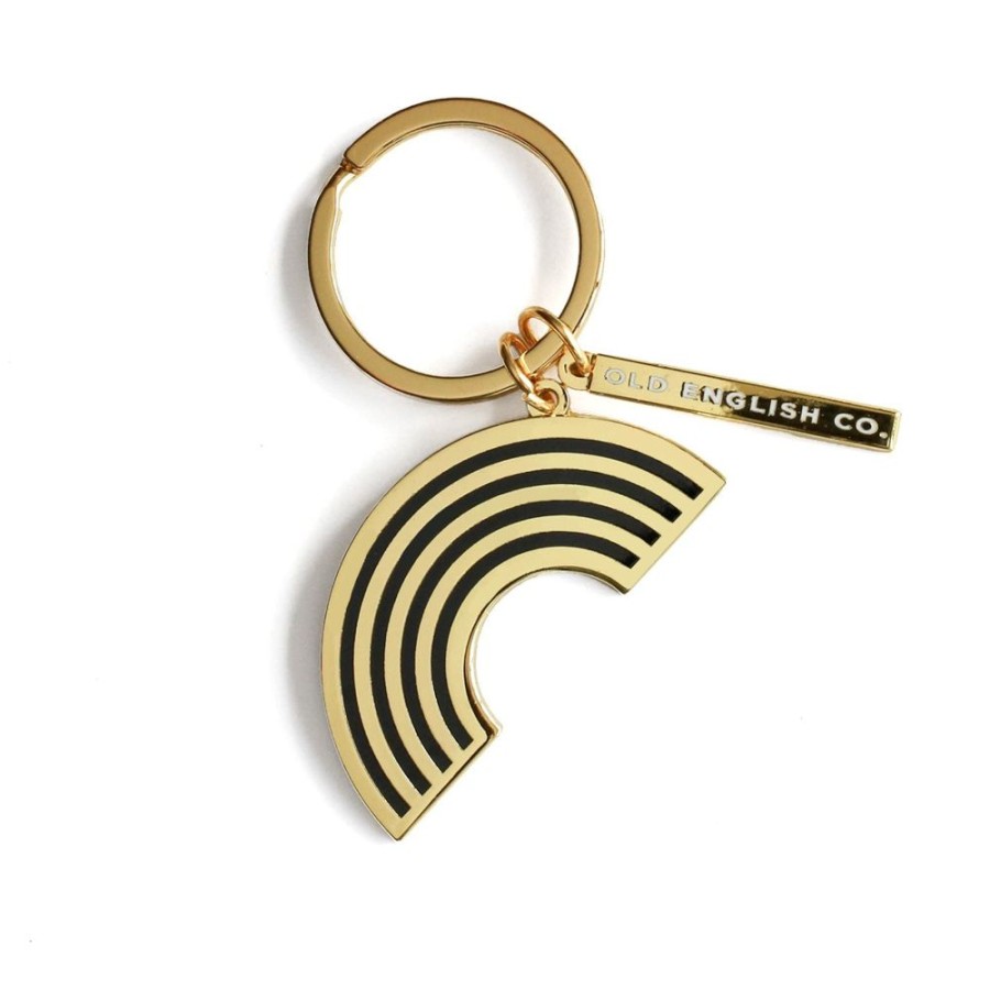 Lifestyle Old English Company | Gold Rainbow Keyring