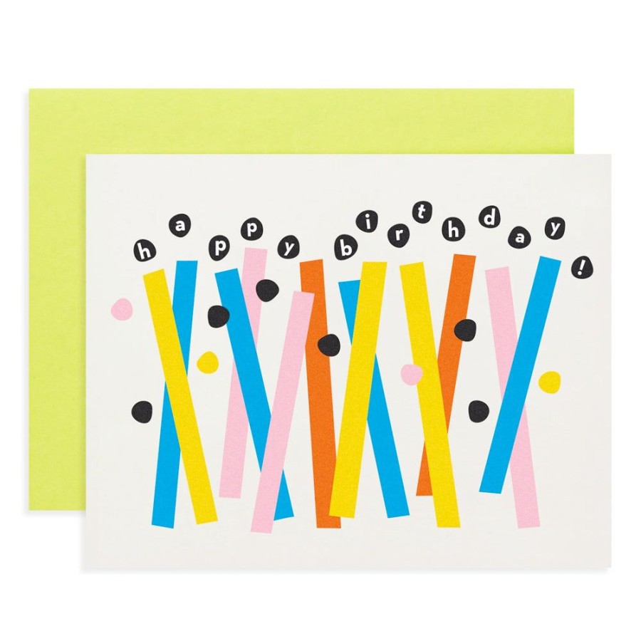 Cards My Darlin' | Happy Birthday Abstract Candles Card