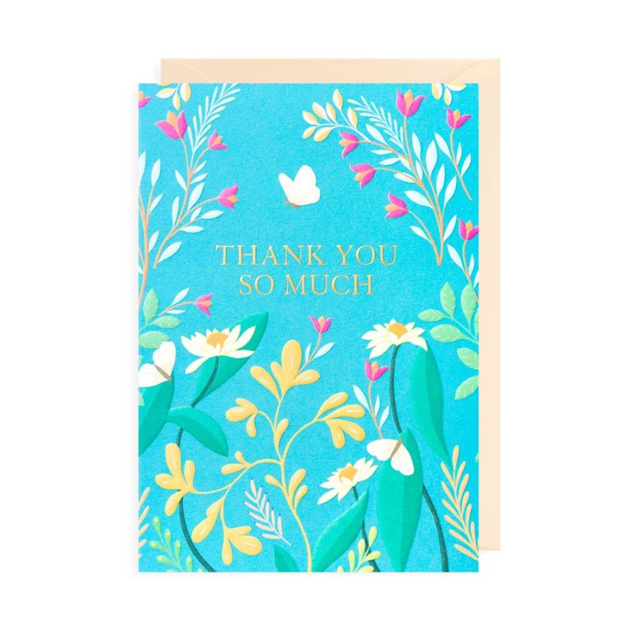 Cards Lagom Design | Floral Thank You So Much Card