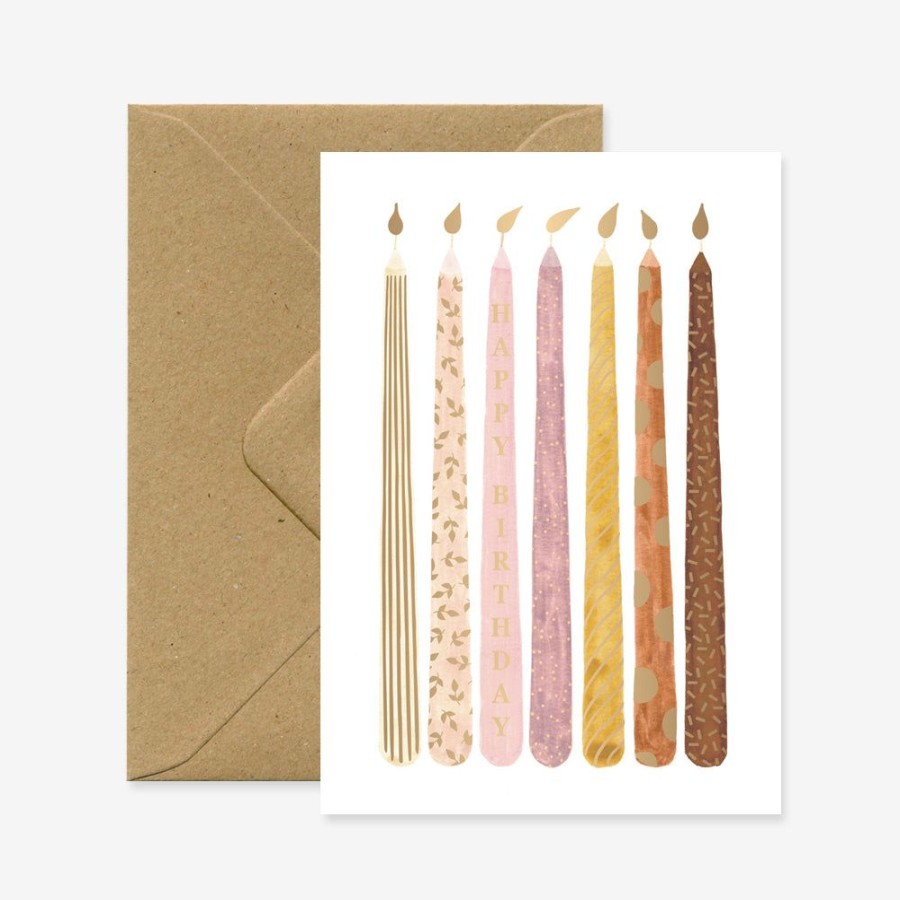 Cards All the Ways to Say | Gold Birthday Candles Card