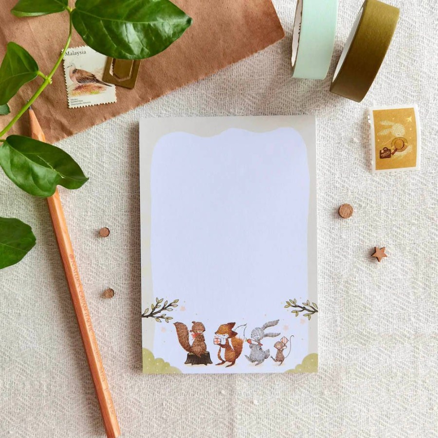 Stationery Whimsy Whimsical | Woodland Animals Memo Pad