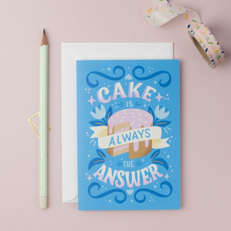 Cards Ricicle Cards | Cake Is Always The Answer Card