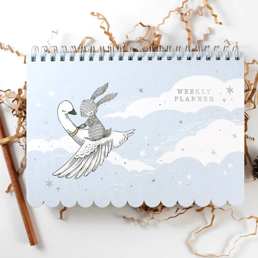 Notebooks & Planners Whimsy Whimsical | Rabbit + Swan Undated Weekly Planner