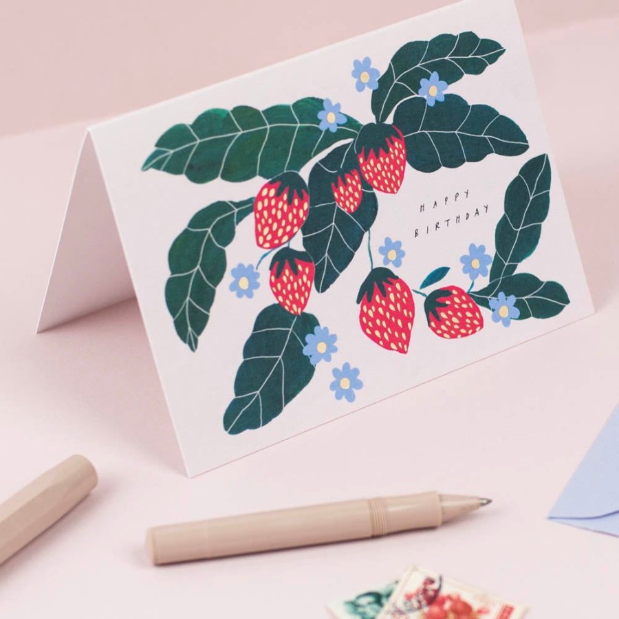 Cards Katie Housley | Happy Birthday Strawberry Card