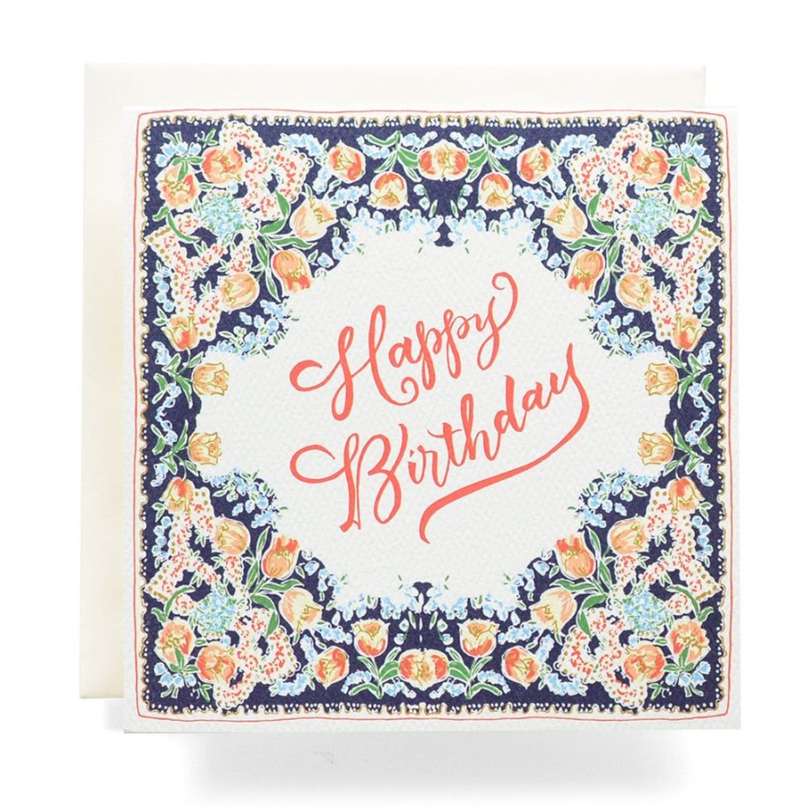 Cards Antiquaria | Handkerchief Happy Birthday Card