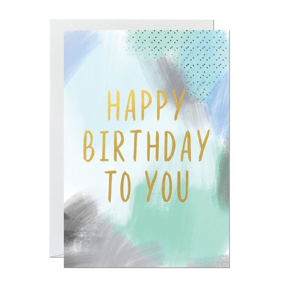 Cards Ricicle Cards | Green Painted Skies Birthday Card