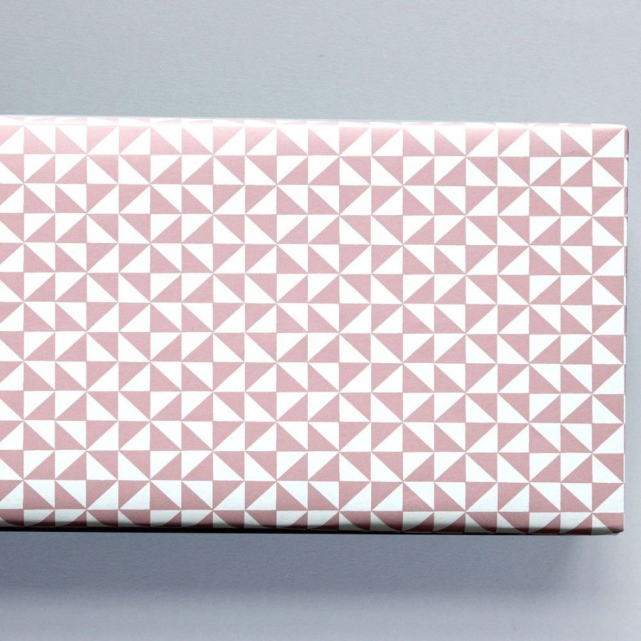 Wrap Ola | Kaffe Print In Clay Pink Gift Wrap