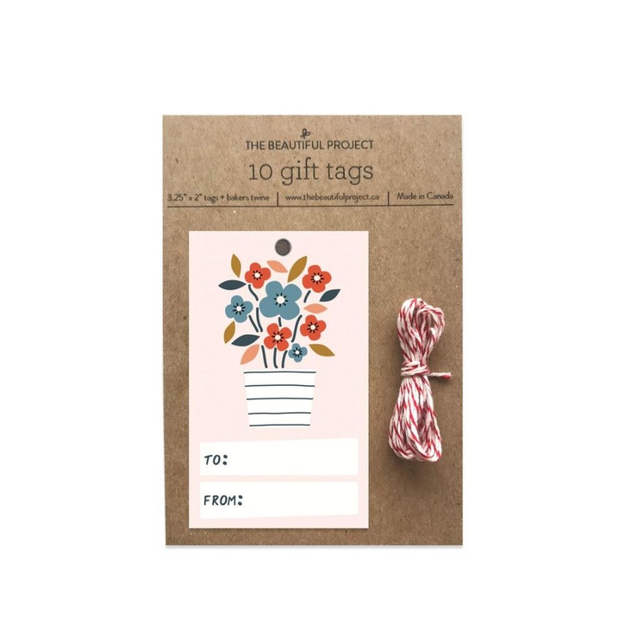 Wrap The Beautiful Project | Flowerpot Gift Tags