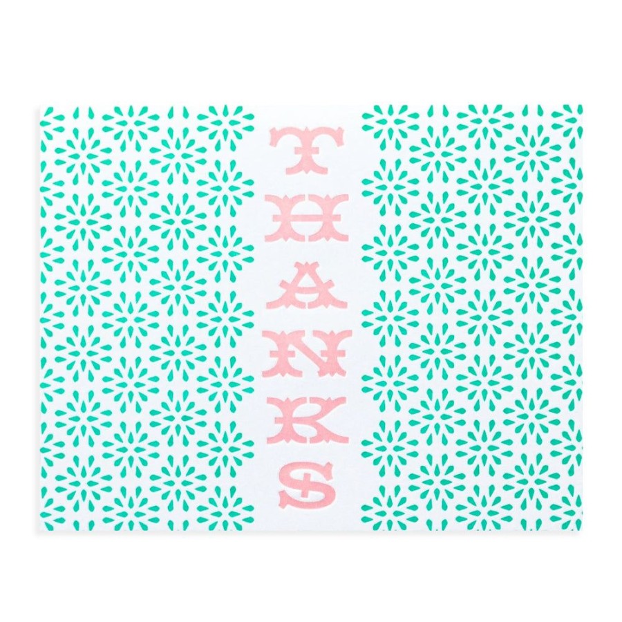 Cards My Darlin' | Pattern Thanks Letterpress Card