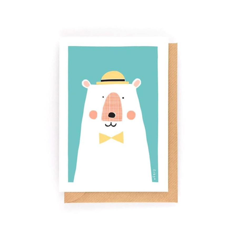 Cards Freya Art & Design | Blue Bear Mini Card