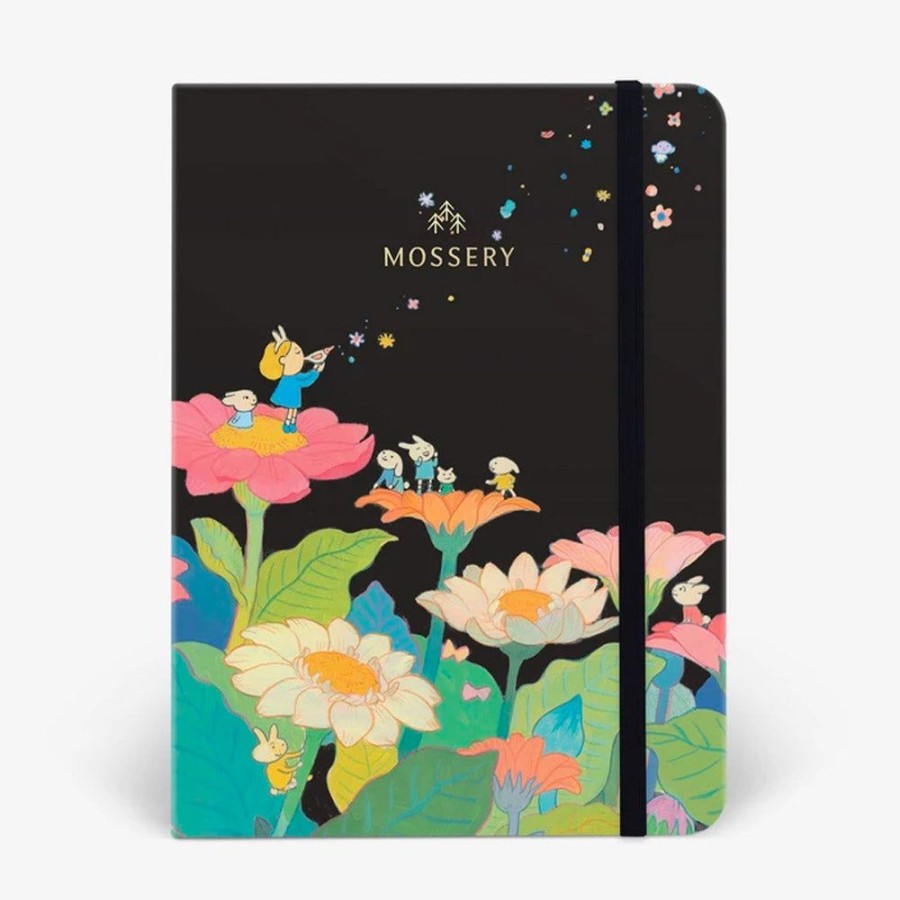 Notebooks & Planners Mossery | Bloom Threadbound Notebook With Dotted Pages