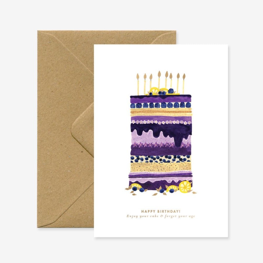 Cards All the Ways to Say | Blueberry Cake Birthday Card