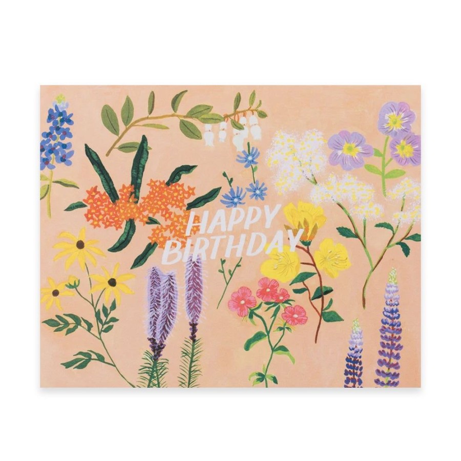 Cards Small Adventure | Pink Floral Birthday Card