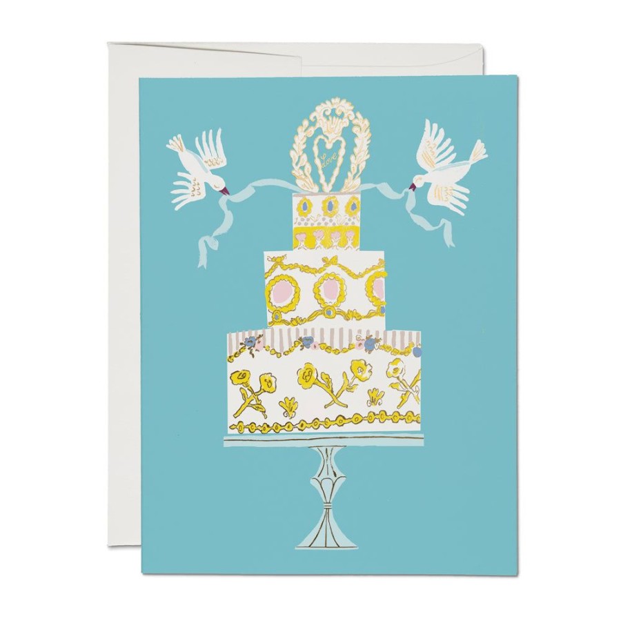 Cards Red Cap Cards | Love Cake Card