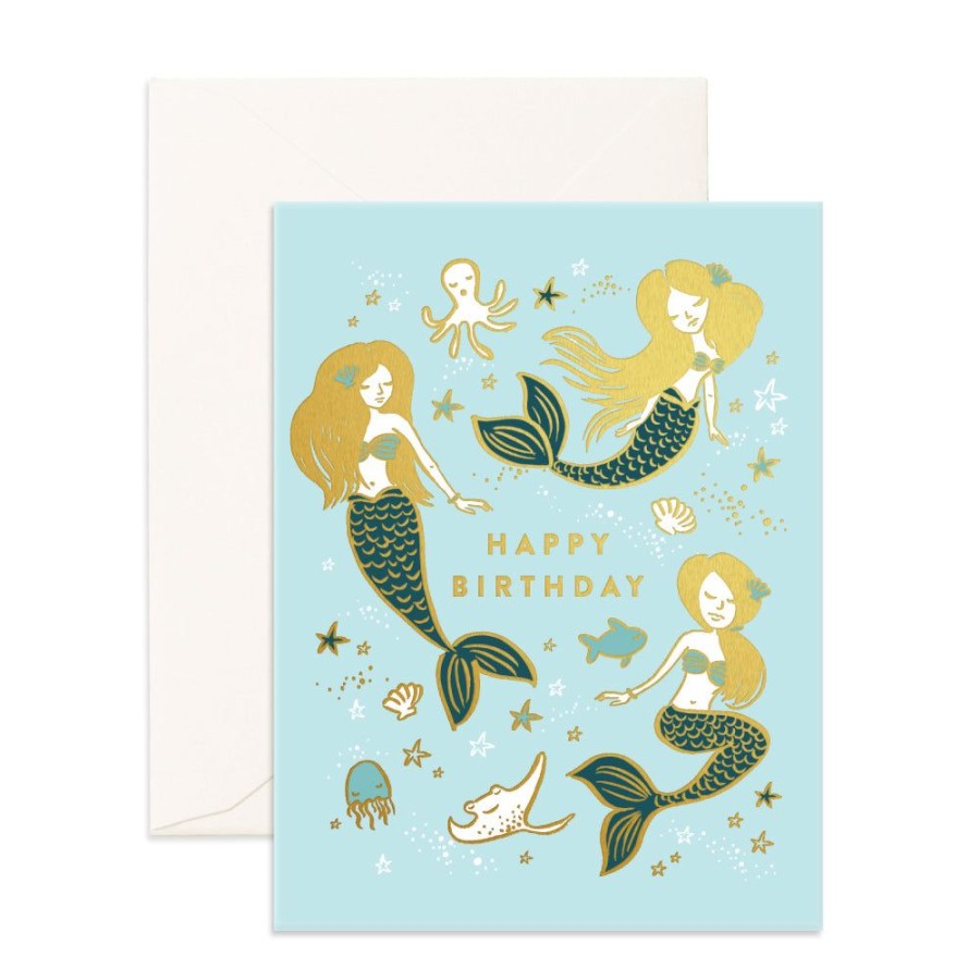 Cards Fox & Fallow | Mermaids Happy Birthday Card