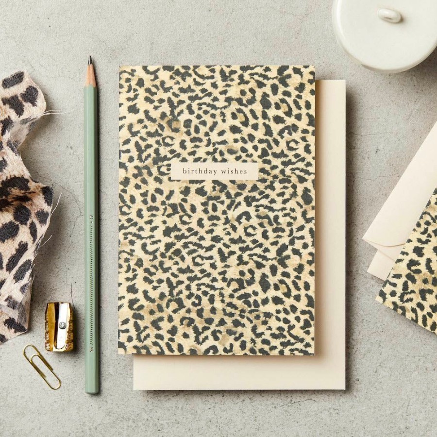 Cards Katie Leamon | Vintage Leopard Birthday Card