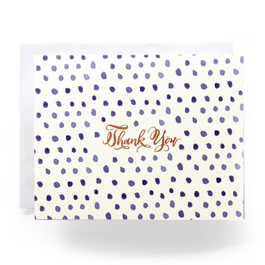 Cards Antiquaria | Blue Polka Dot Thank You Card Set