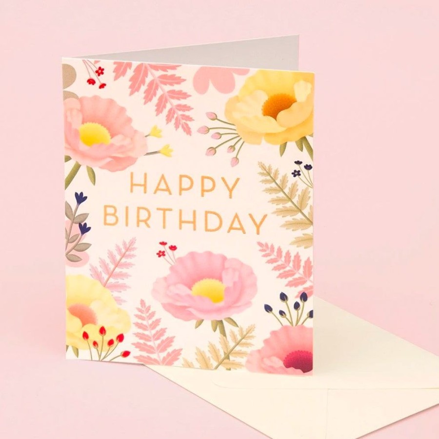 Cards Clap Clap | Oriental Poppy Birthday Card