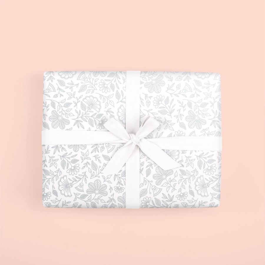 Wrap Fox & Fallow | Silver-Foil Moonstone Gift Wrap Roll