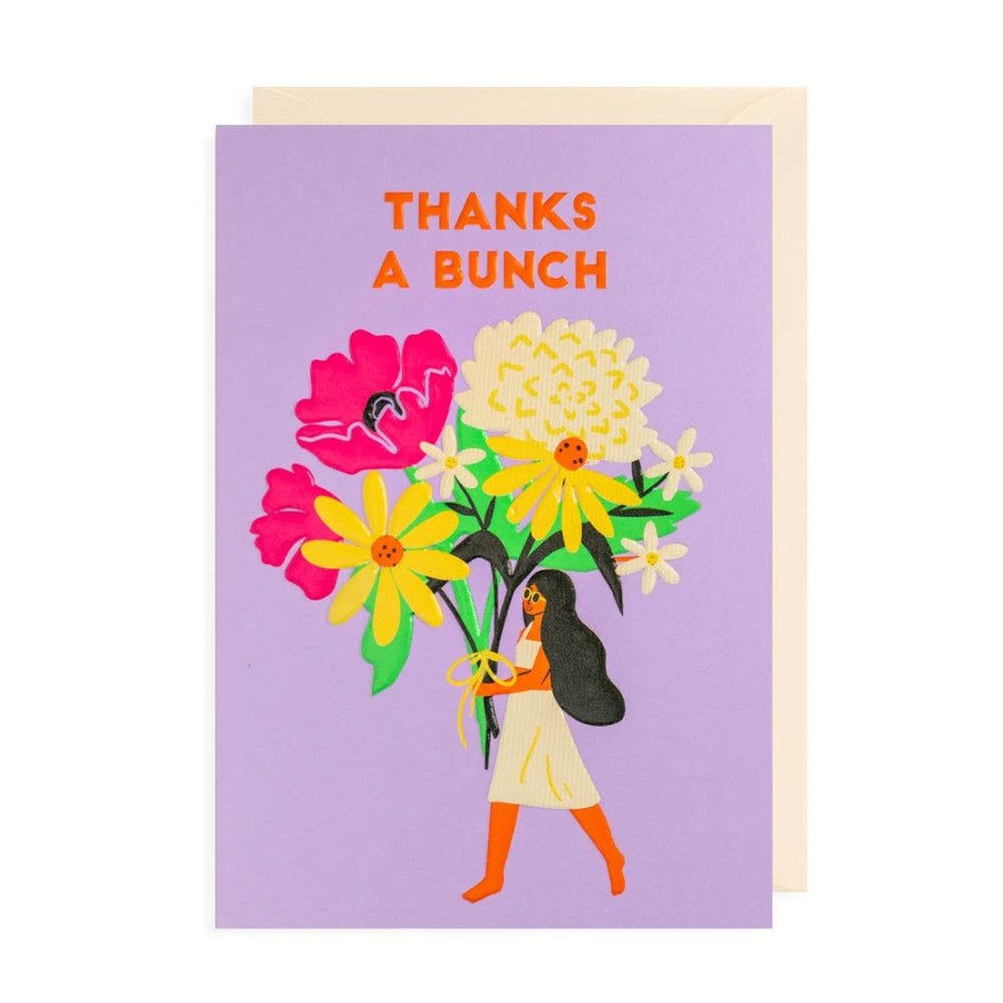 Cards Lagom Design | Thanks A Bunch Flowers Card