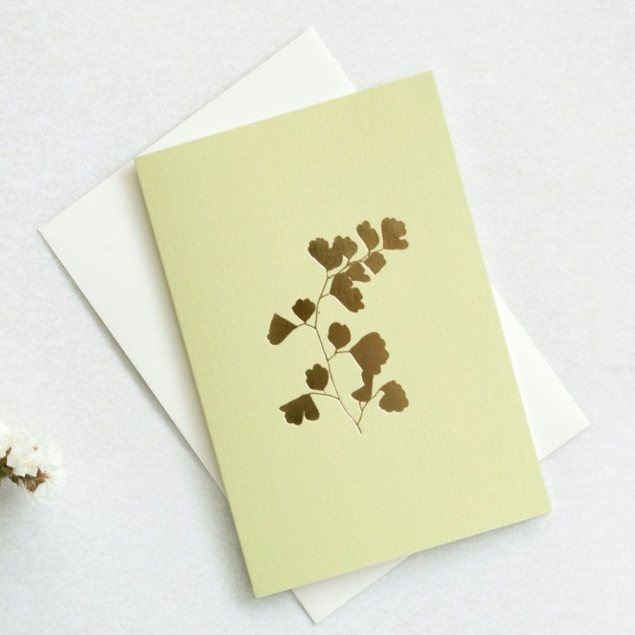 Cards Ola | Foil Blocked Fern Card