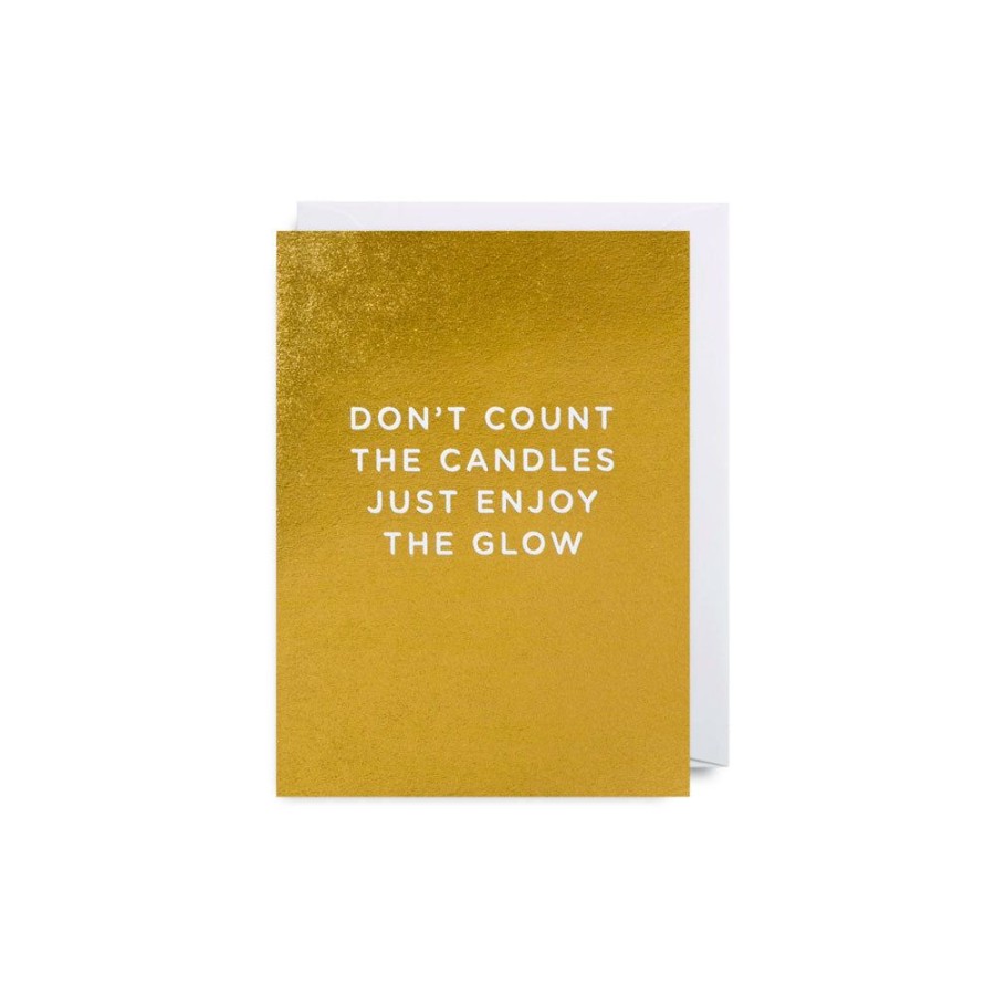 Cards Lagom Design | Don'T Count The Candles Just Enjoy The Glow Mini Card