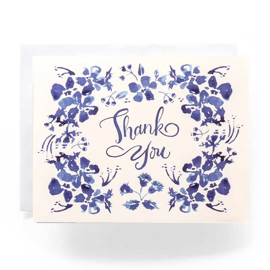 Cards Antiquaria | Blue Wildflower Thank You Card Set