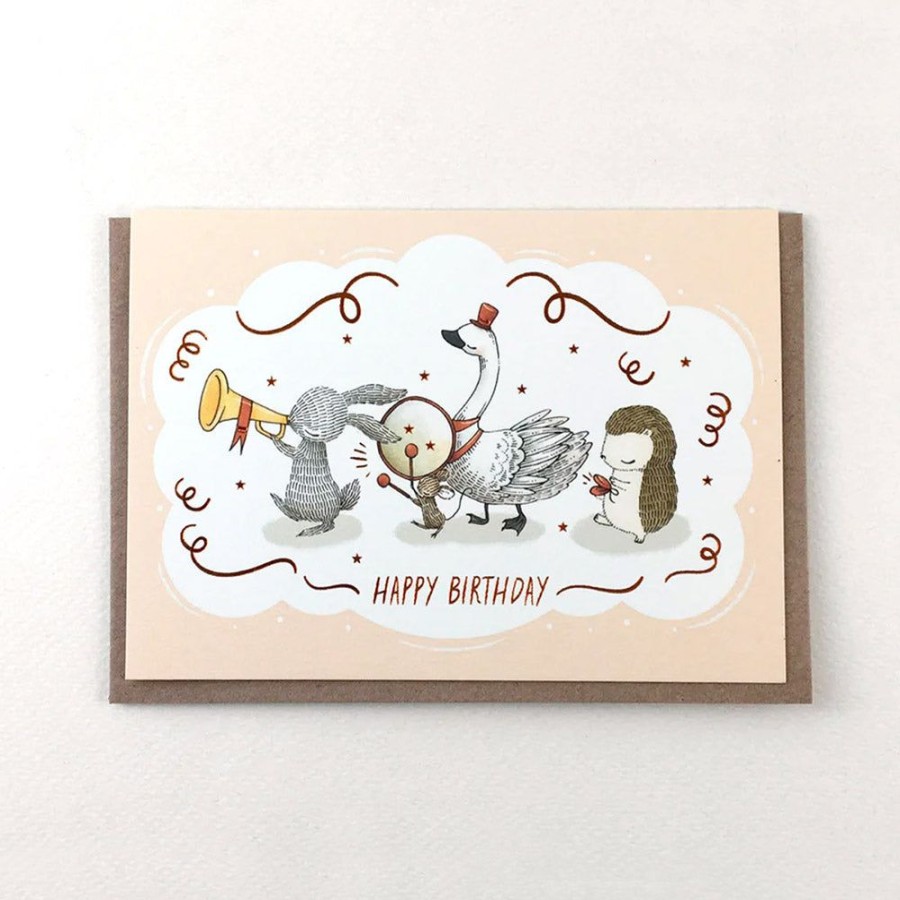 Cards Whimsy Whimsical | Animals On Parade Birthday Card