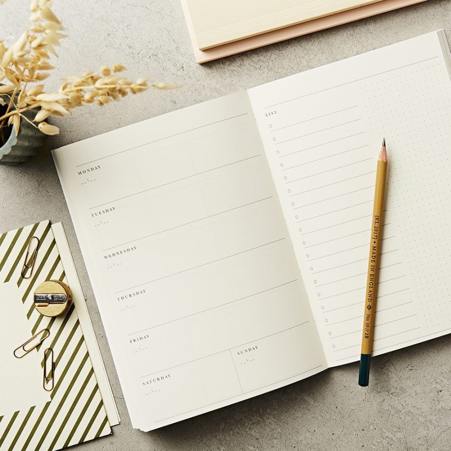 Notebooks & Planners Katie Leamon | A5 Lay Flat Any Date Weekly Planner