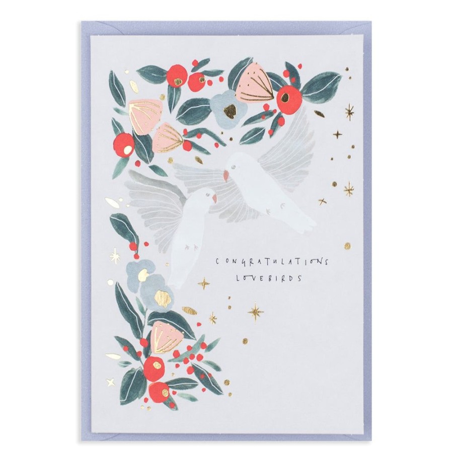 Cards Katie Housley | Congratulations Lovebirds Card