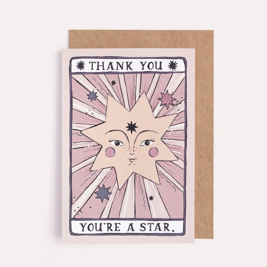 Cards Sister Paper Co. | You'Re A Star Thank You Card