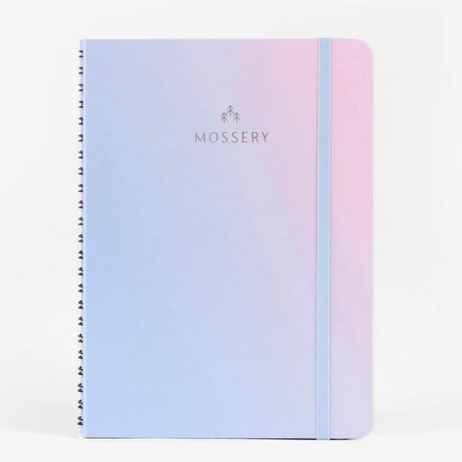 Notebooks & Planners Mossery | Pastel Sky Wirebound Notebook With Lined Pages