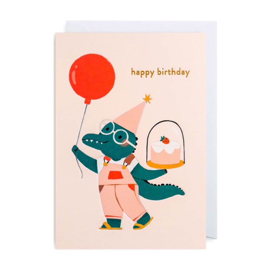 Cards Lagom Design | Happy Birthday Crocodile Card