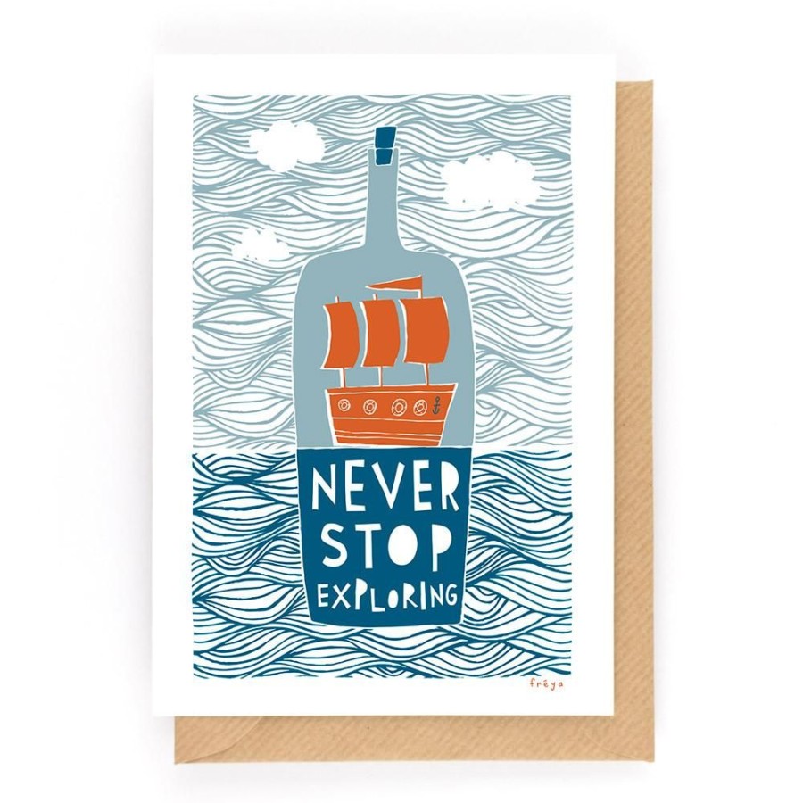 Cards Freya Art & Design | Never Stop Exploring Card