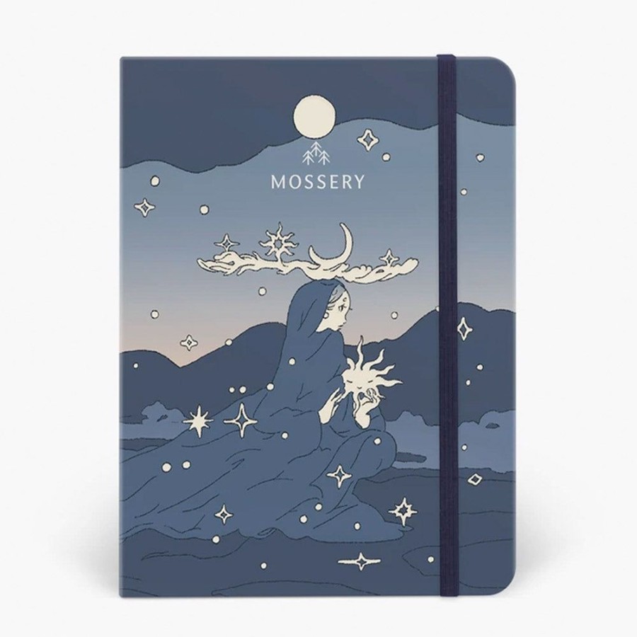 Notebooks & Planners Mossery | Purnama Threadbound Notebook With Dotted Pages