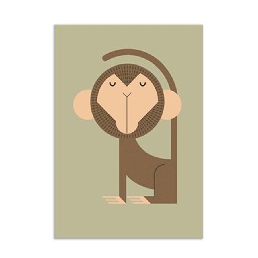 Cards I Ended Up Here | Monkey Card