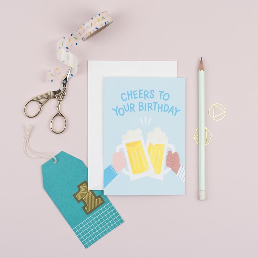 Cards Ricicle Cards | Cheers Beers Birthday Card