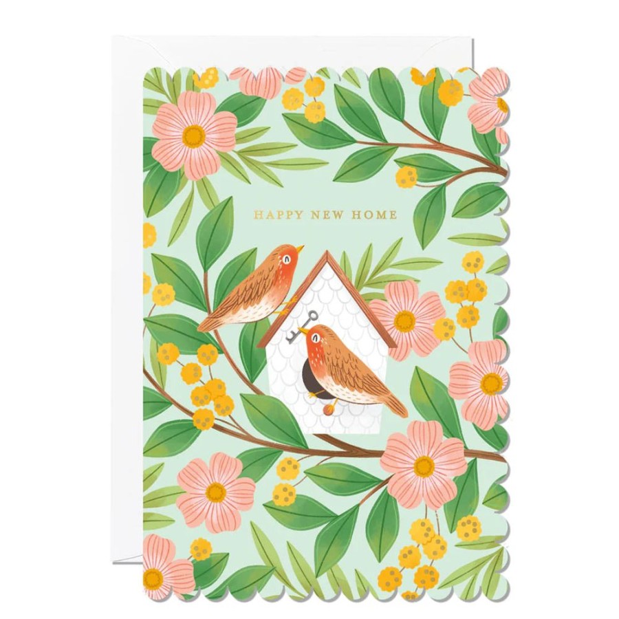 Cards Ricicle Cards | Happy New Home Birds Card