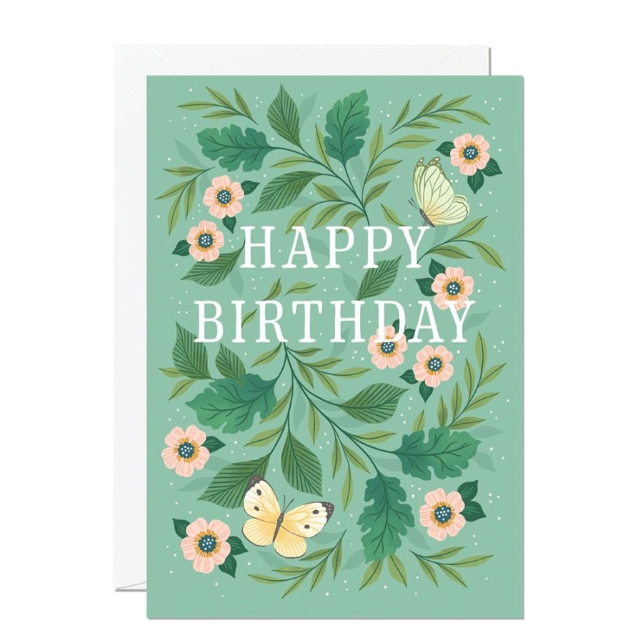 Cards Ricicle Cards | Birthday Butterflies Card