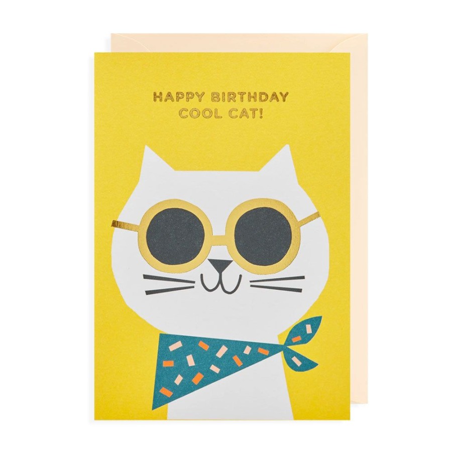 Cards Lagom Design | Happy Birthday Cool Cat Card