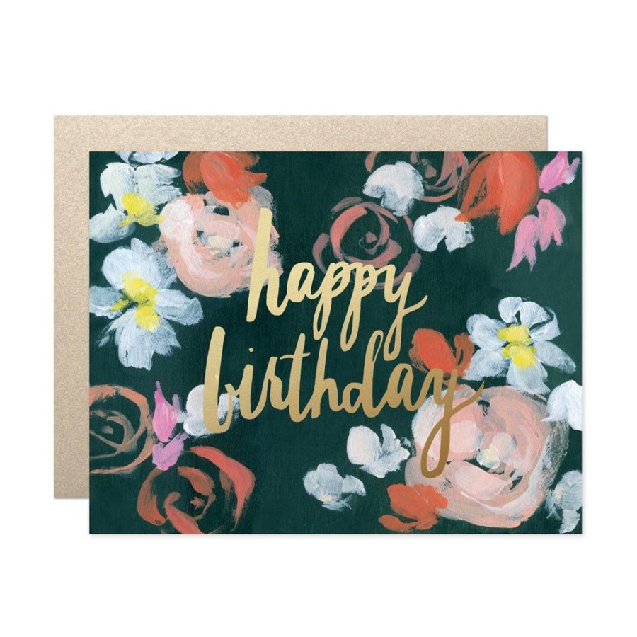 Cards Our Heiday | Coral Florals Happy Birthday Card