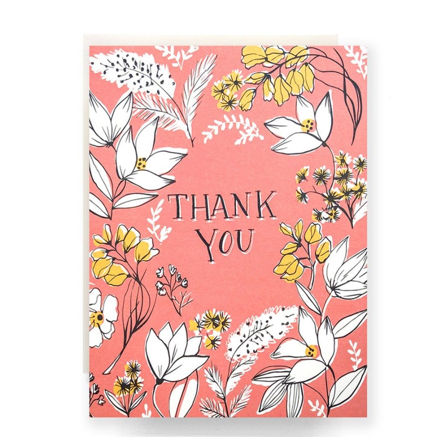 Cards Antiquaria | Floral Toile Thank You Card