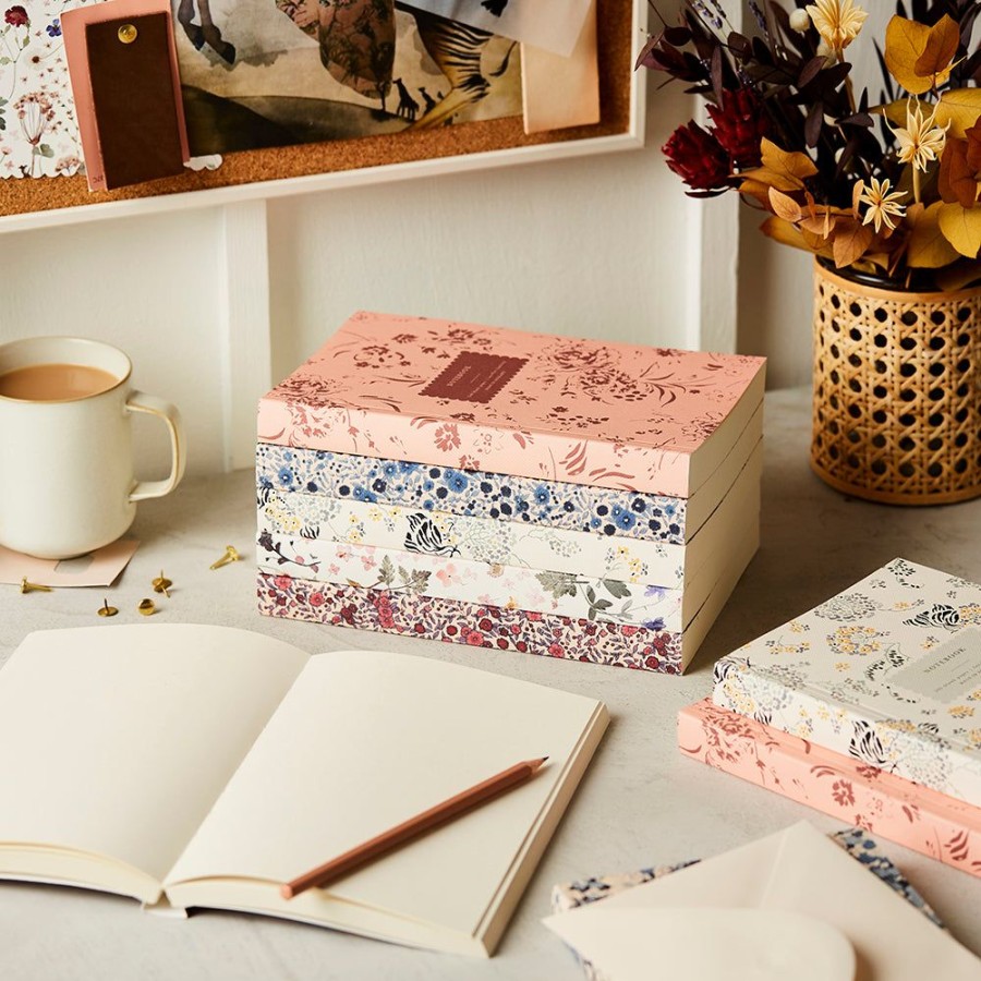 Notebooks & Planners Katie Leamon | Heirloom Pressed Floral Lay Flat Notebook