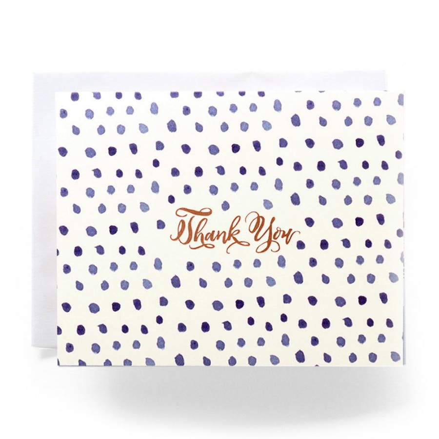 Cards Antiquaria | Blue Polka Dot Thank You Card Set