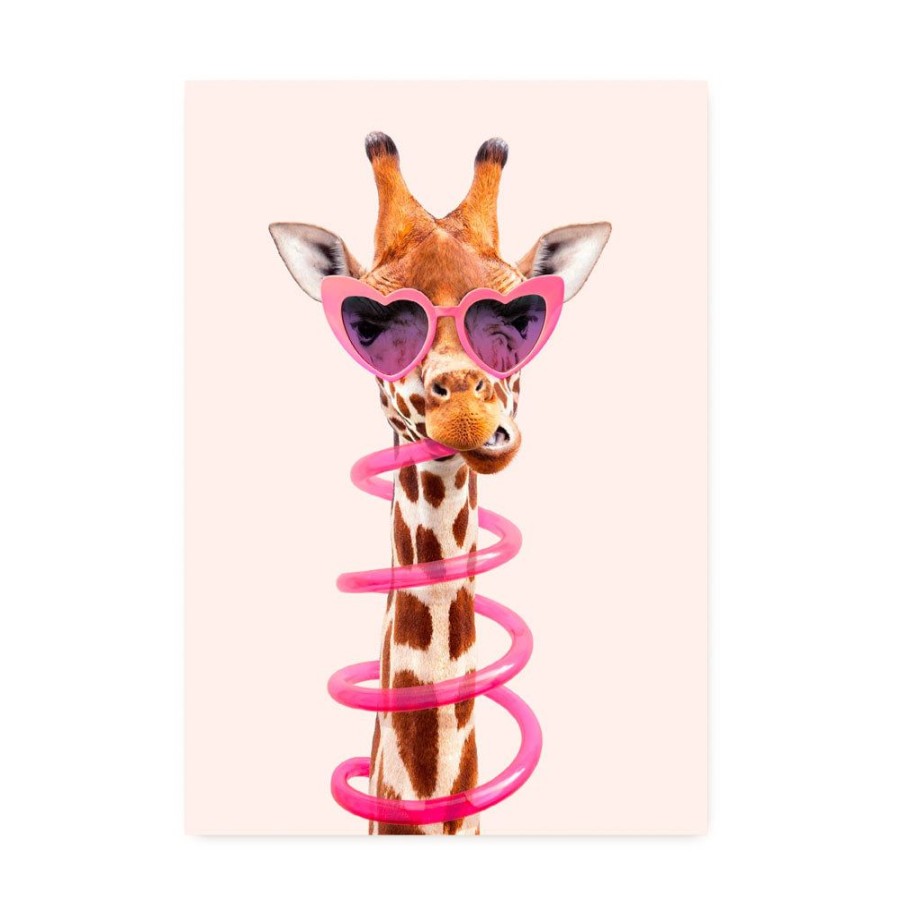 Cards Lagom Design | Thirsty Giraffe Postcard