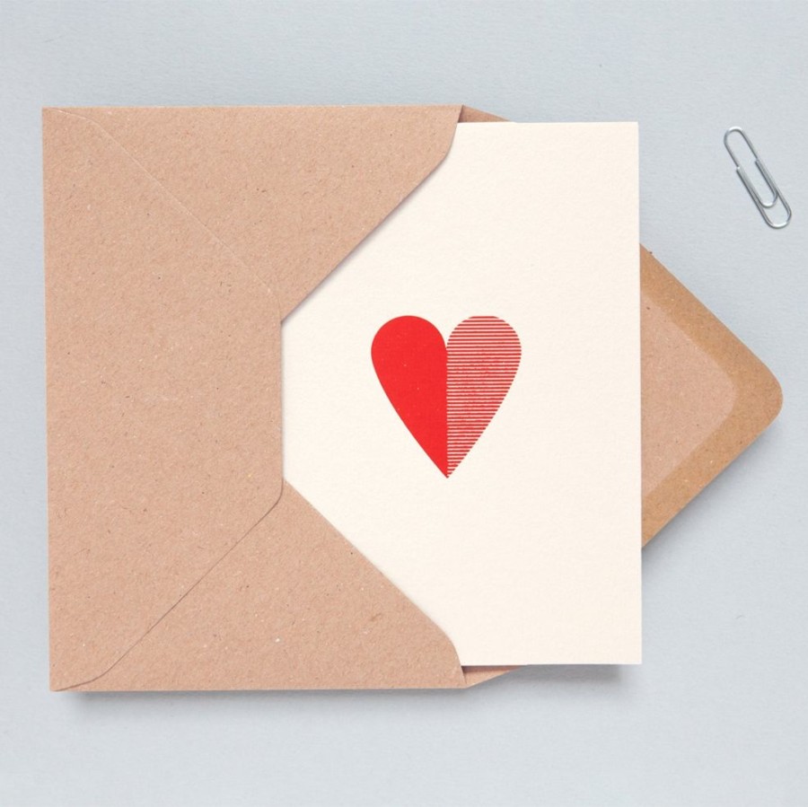 Cards Ola | Foil Blocked Red Heart Card