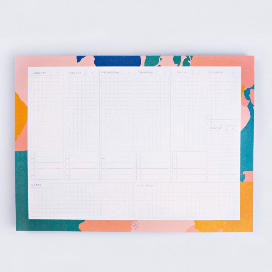 Stationery The Completist | Palette Knife Weekly Planner Pad