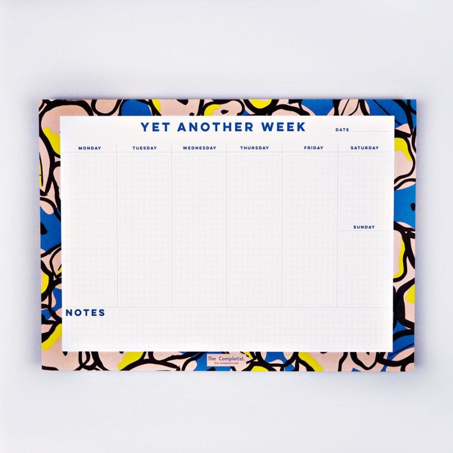 Stationery The Completist | Inky Flower Weekly Planner Pad