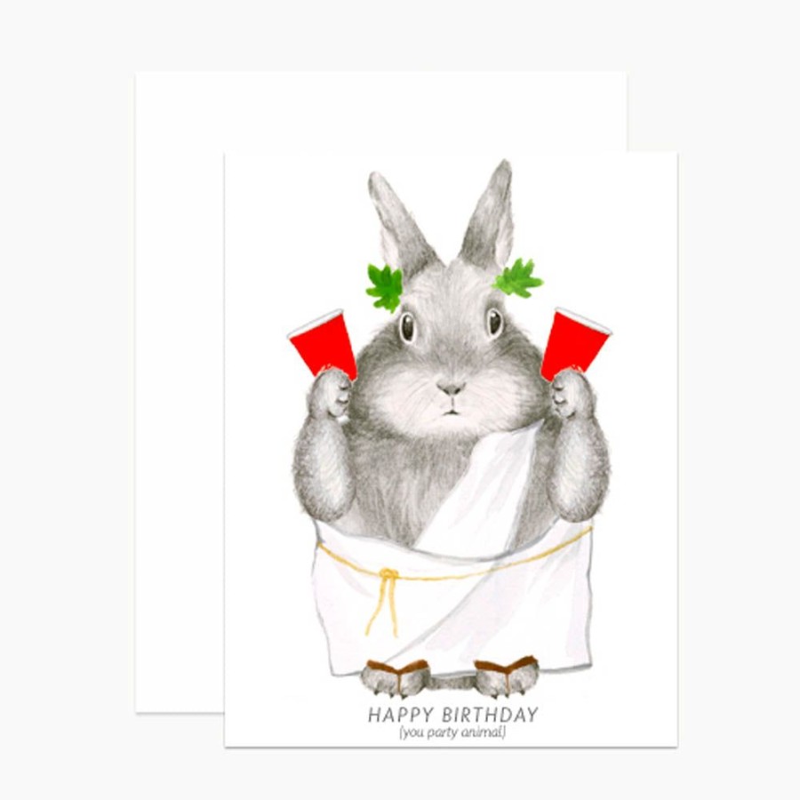 Cards Dear Hancock | Party Animal Bunny Card